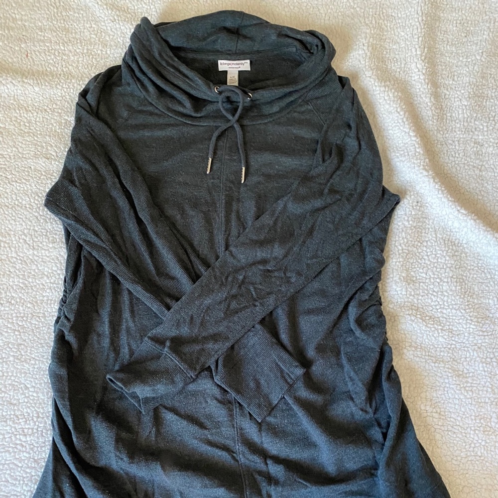 Cowl neck maternity sweater. Size large